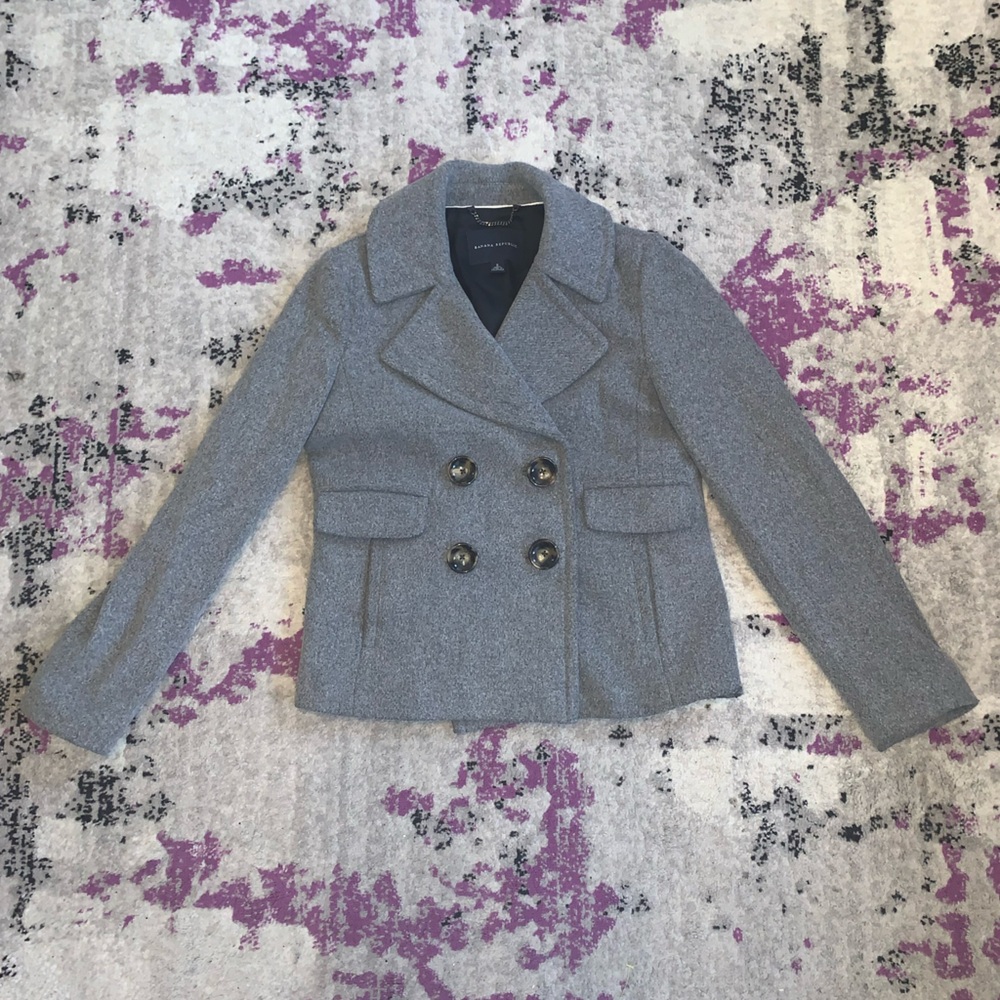Banana Republic gray peacoat!